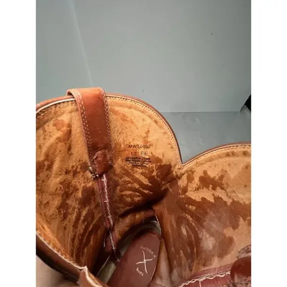 Twisted X Western Brown Cowboy Boots Mens R Toe 14" Tall Size 13EE MWT002 - Picture 10 of 15